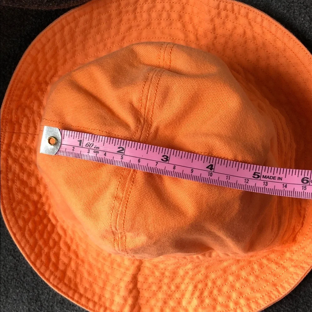 Gymboree Kid’s Unisex 100% Cotton Orange Reversible Sun Hat Size L-XXL (5-7 Yrs)